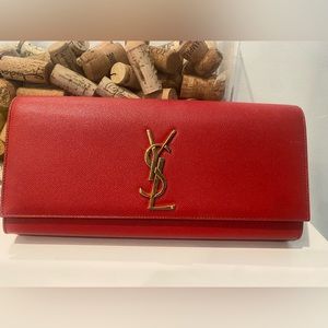 YSL RED CLUTCH